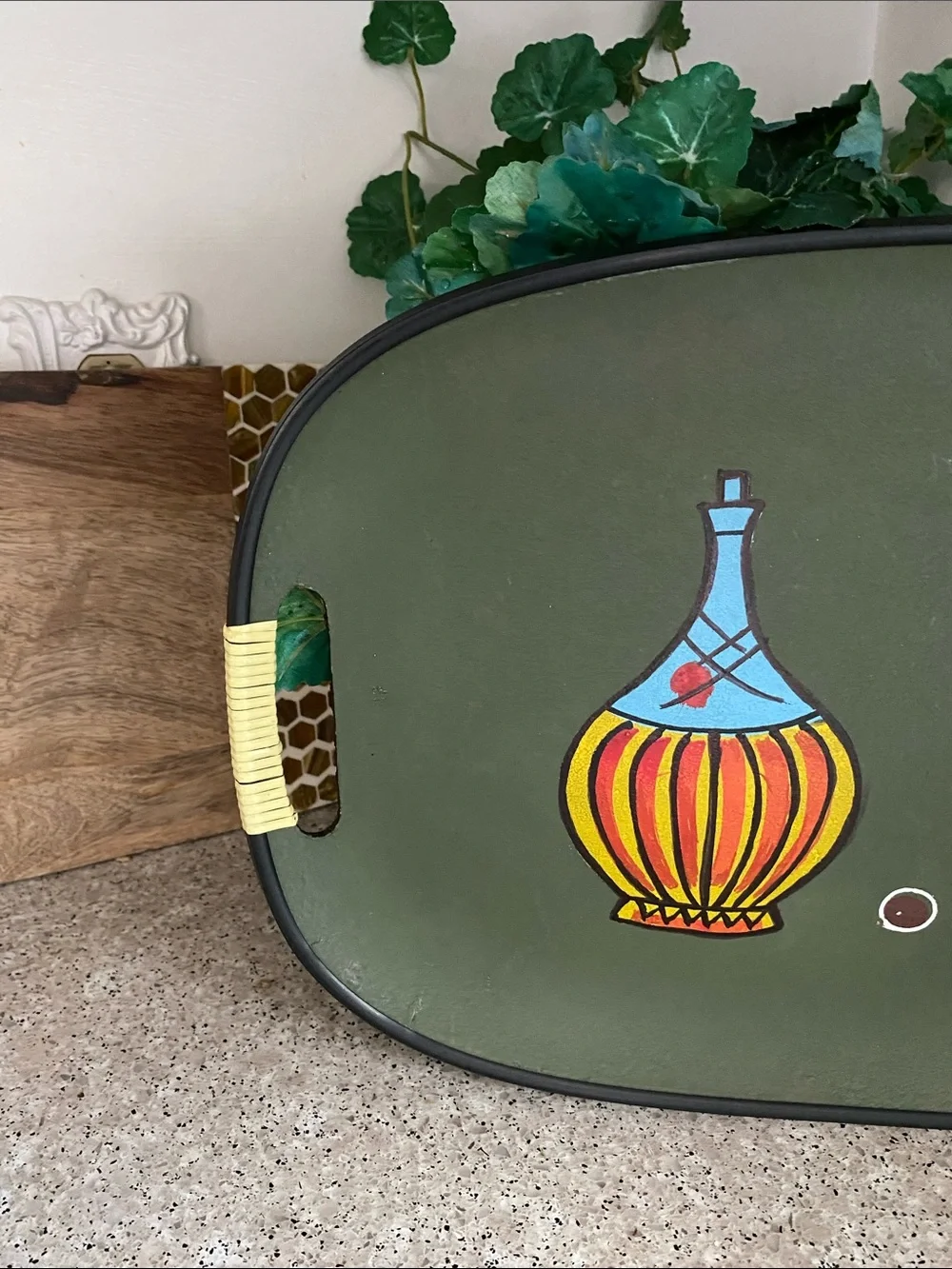 Vintage 1960’s Mid-Century Modern Barware Tray